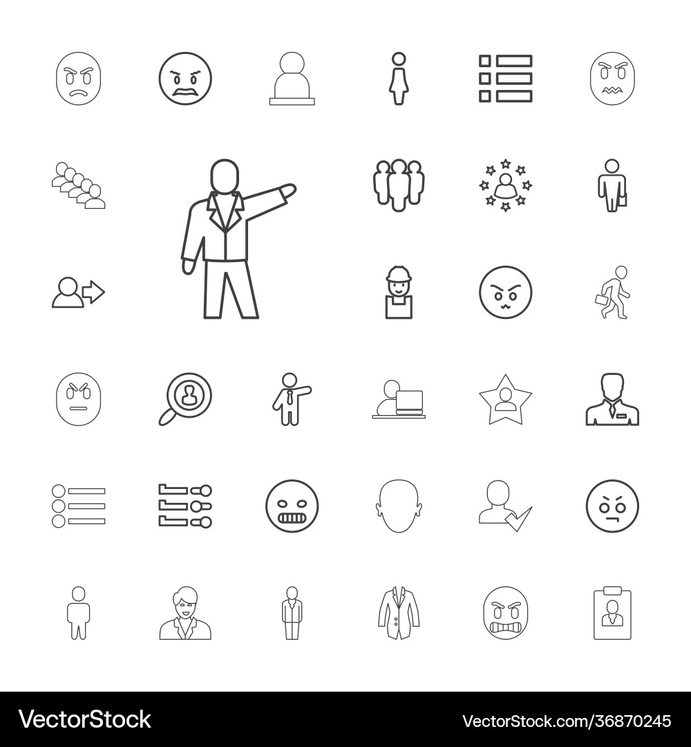 33 user icons (36870245) – Free Vector | VectorStock