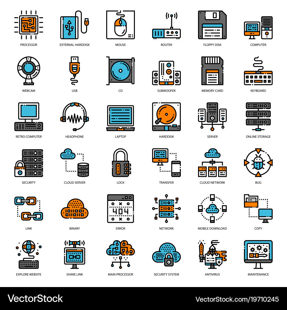 About computer Royalty Free Vector Image - VectorStock