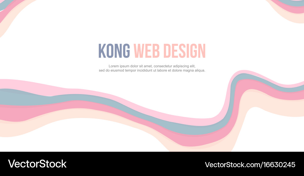 Abstract background header website wave design Vector Image
