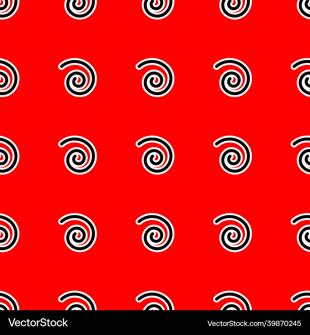 Abstract pattern with spiral lines on red Abstract pattern with spiral lines on red vector image