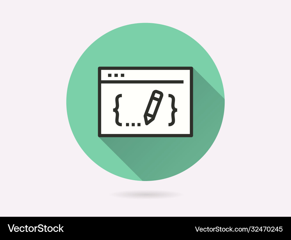 Application development icon for graphic and web Vector Image