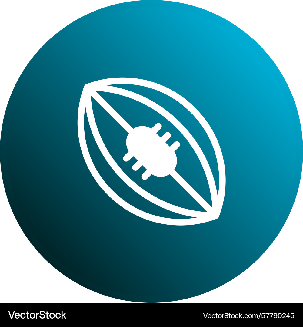 Graphical representation of cocoa bean in blue Graphical representation of cocoa bean in blue Vector Image