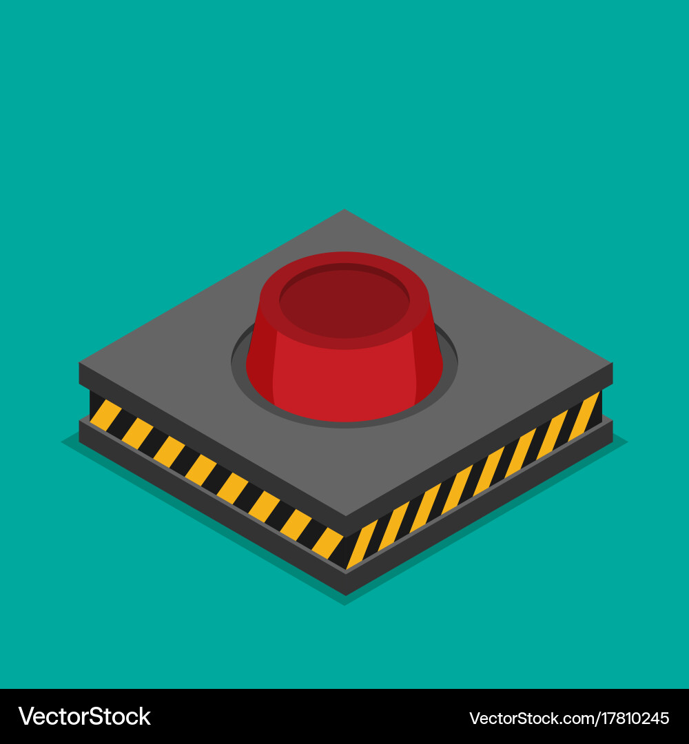 Launch button icon Vector Image