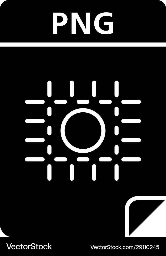 Png file glyph icon image format raster Png file glyph icon image format raster vector image