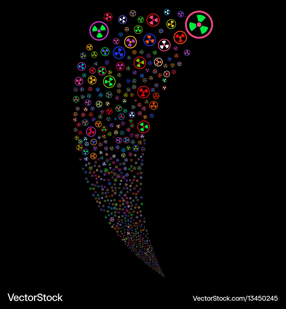 Radioactive random stream Vector Image