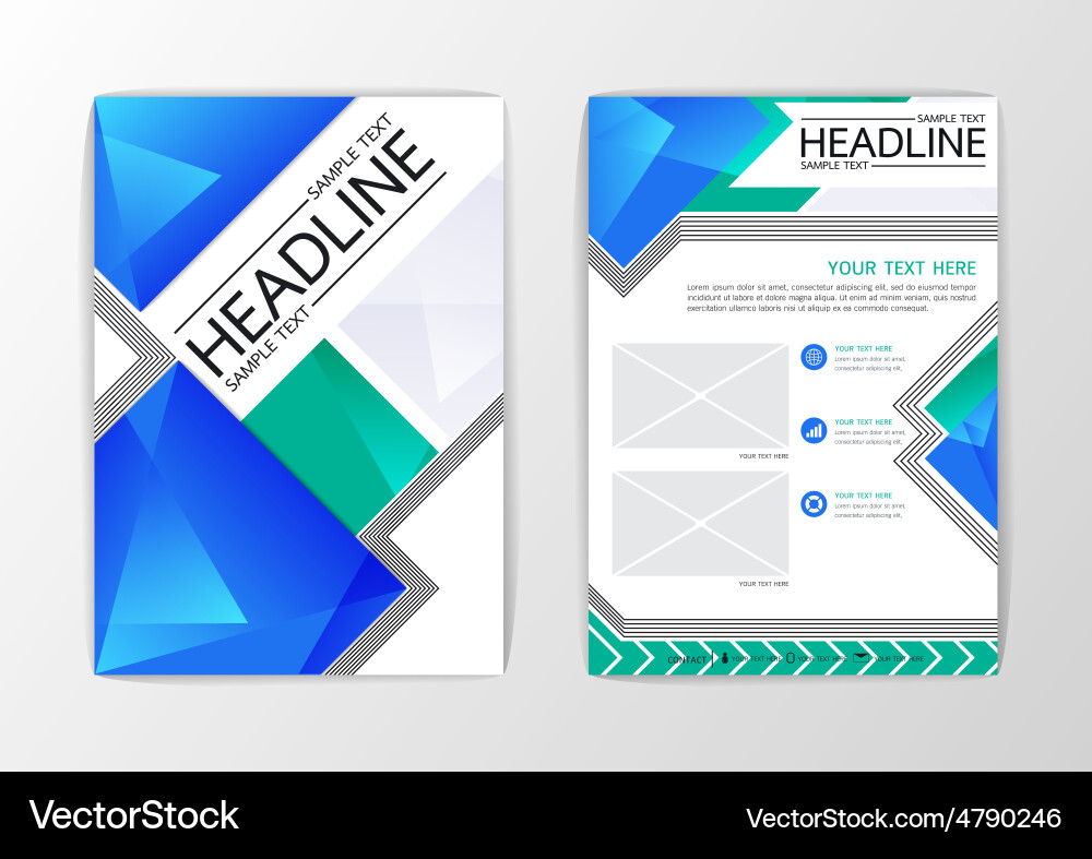 A4 abstract background modern polygon design vector image