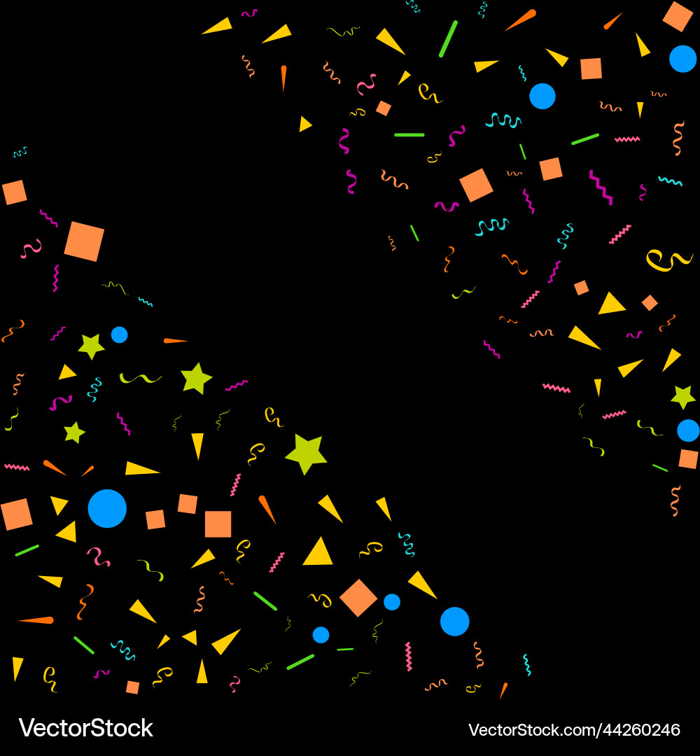 Abstract black background with many falling tiny Abstract black background with many falling tiny Vector Image