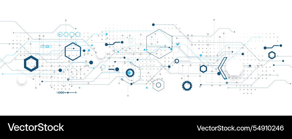 Abstract computer circuit board technology Abstract computer circuit board technology Vector Image