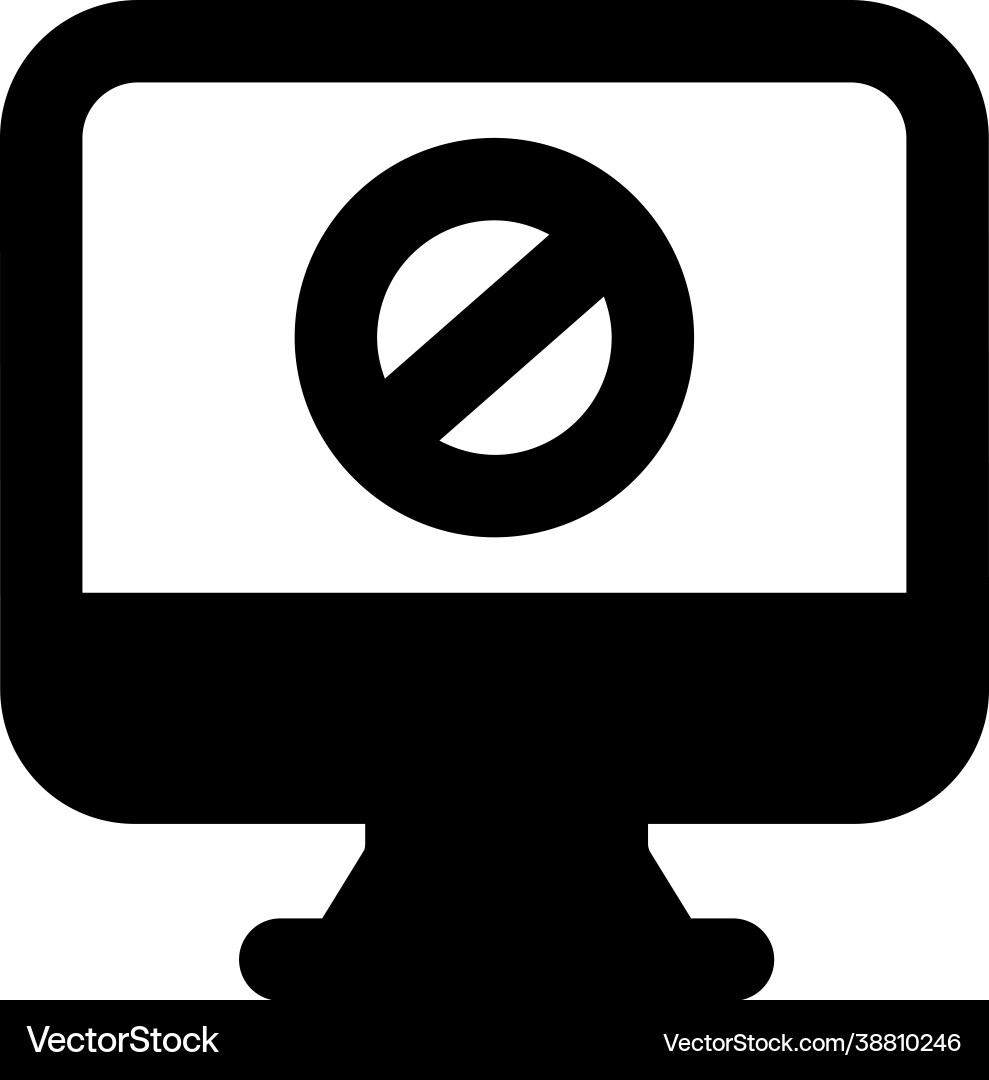 Avoid computer vector image