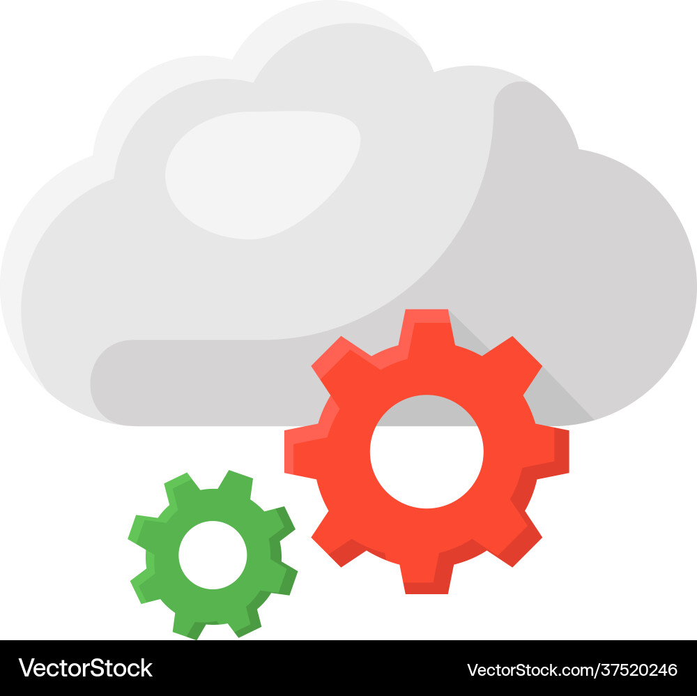 Cloud configuration Royalty Free Vector Image - VectorStock