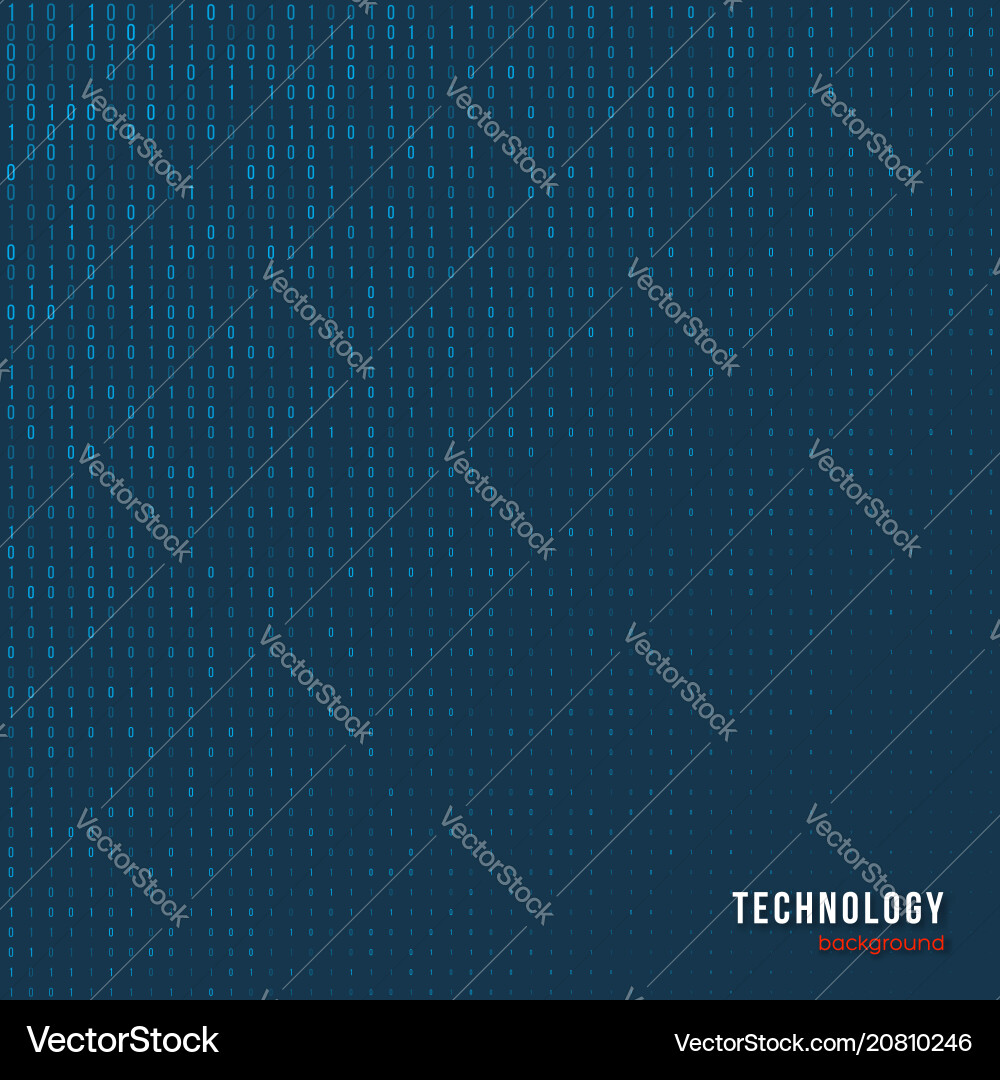 Digital Matrix Background vector image