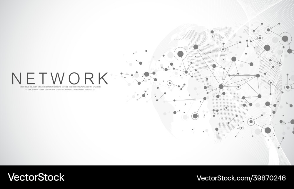 Global Network Connection vector image