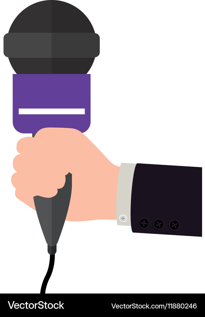 Isolated microphone device design Vector Image