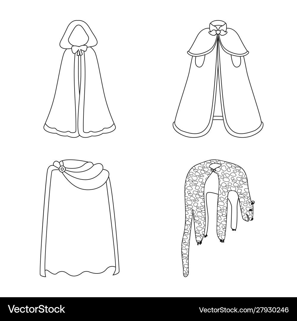 Isolated object robe and garment icon set Isolated object robe and garment icon set Vector Image