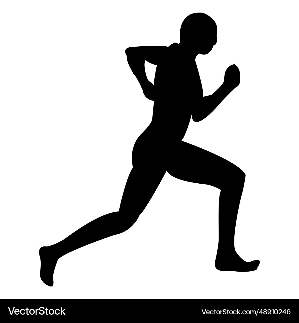 Man jogging sequence Man jogging sequence vector image