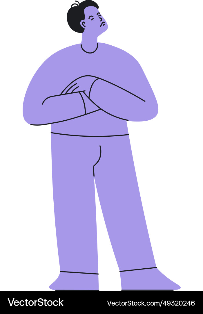 Man showing contempt emotion expressing Man showing contempt emotion expressing vector image