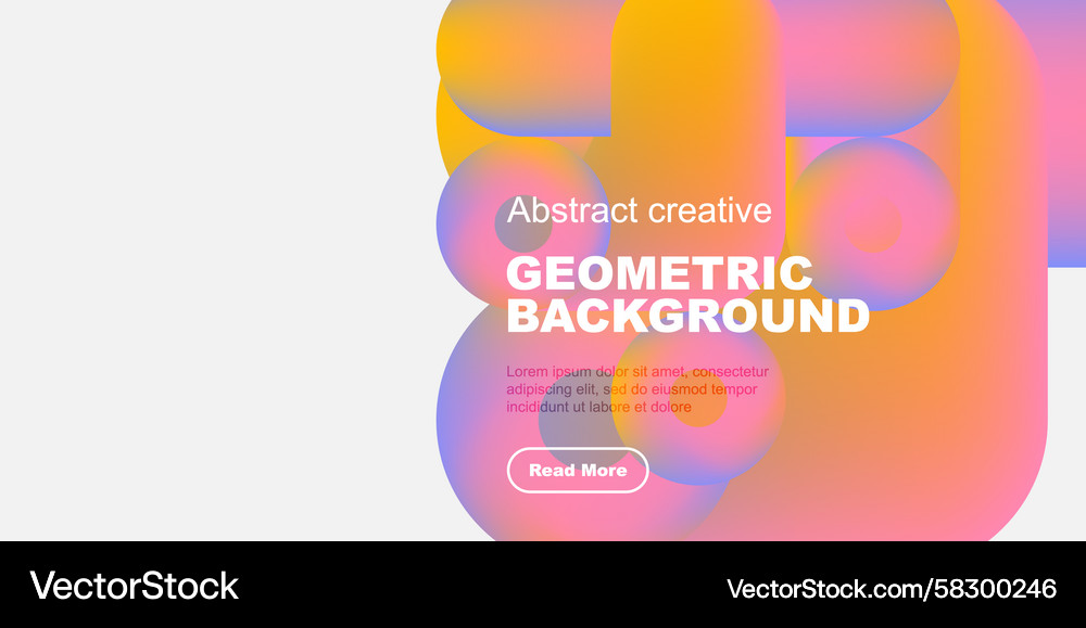 Vibrant overlapping circles create abstract Vector Image