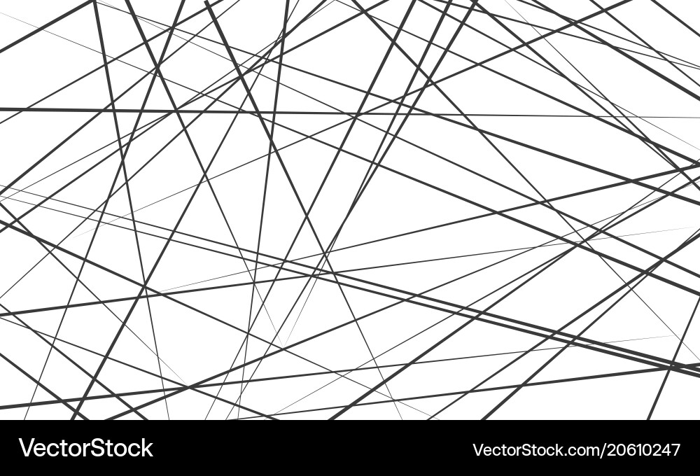 Abstract Chaotic Line Pattern vector image