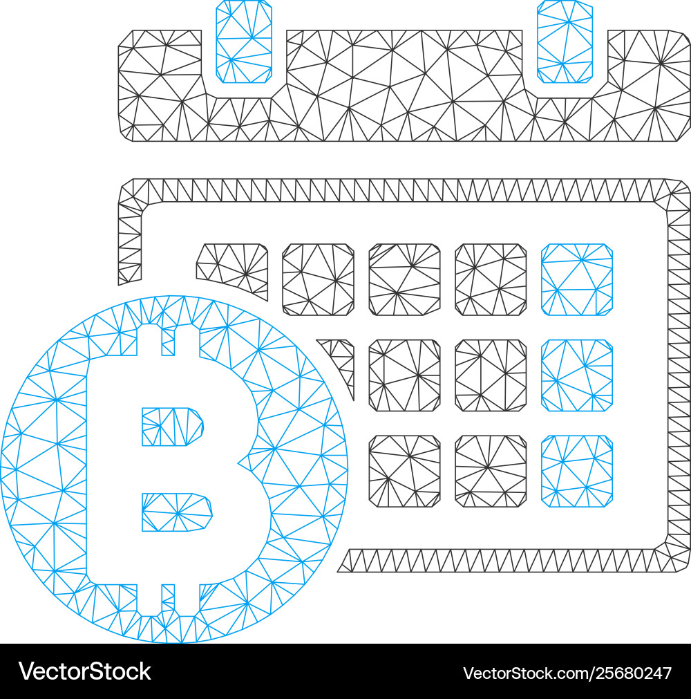 Bitcoin table mesh 2d model Bitcoin table mesh 2d model Vector Image