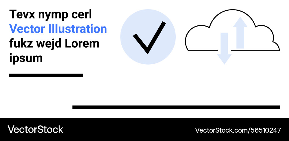 Cloud synchronization with checkmark Cloud synchronization with checkmark vector image
