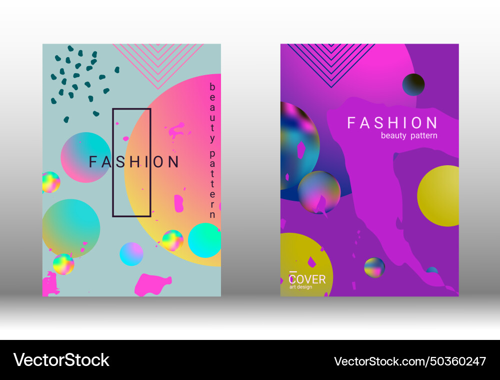 Future futuristic template with abstract forms vector image