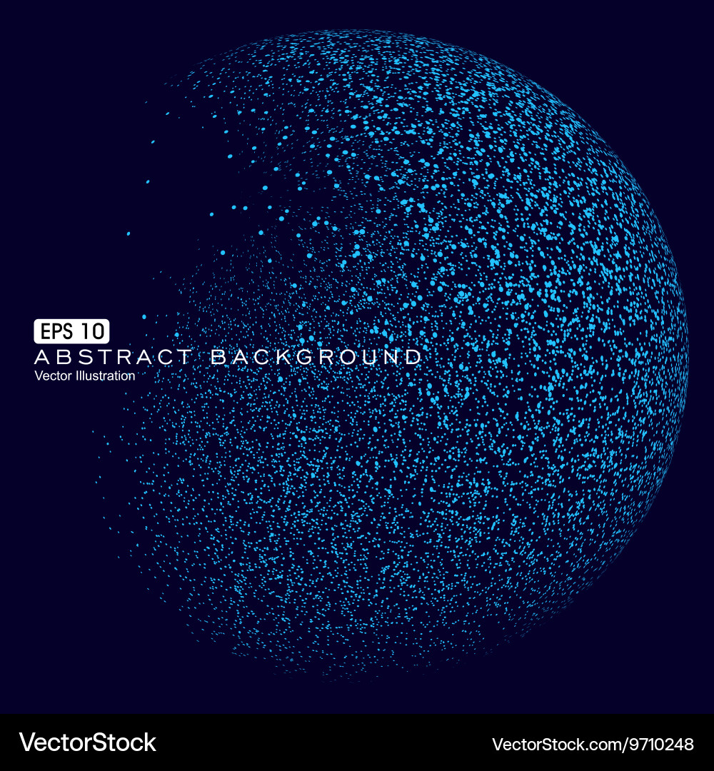 3D Wireframe Sphere Network Vector Image