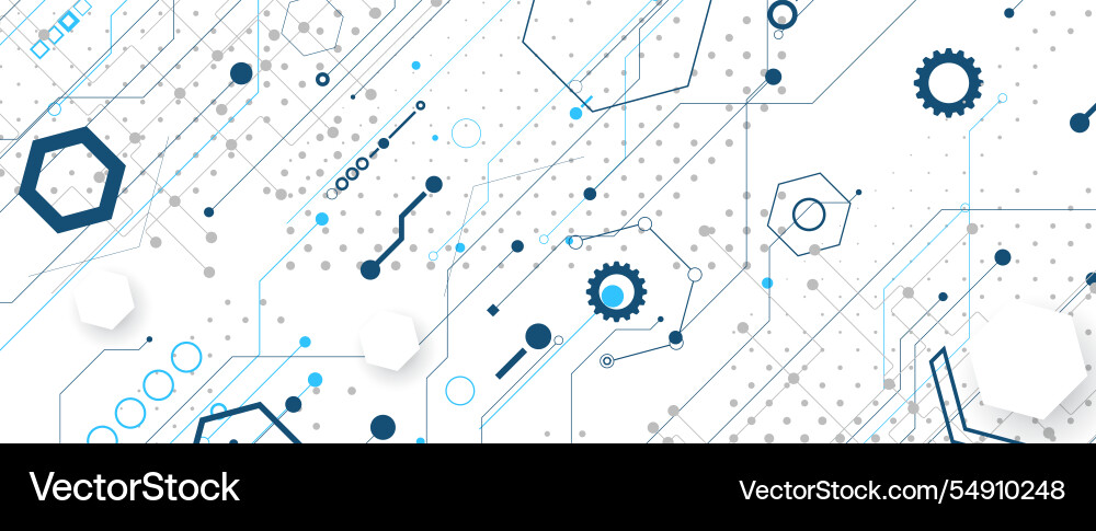 Abstract computer circuit board technology Abstract computer circuit board technology vector image