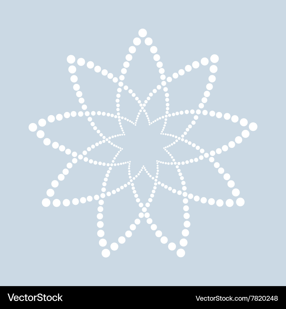 Abstract dotted shape design element vector image
