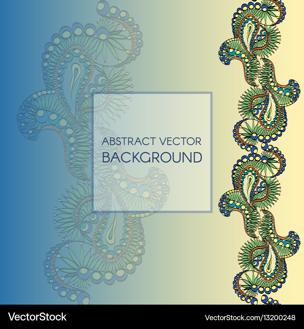 Abstract pattern with lace stylized objects vector image