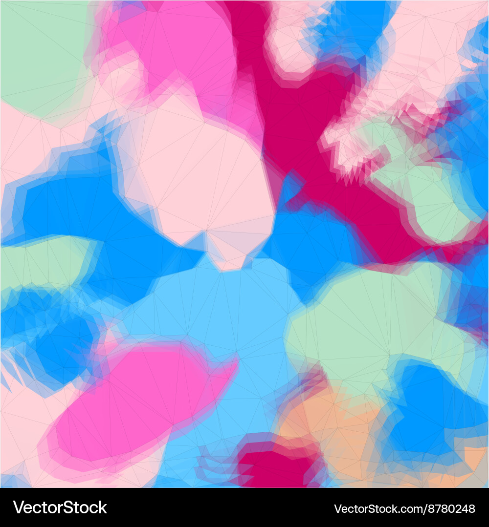 Abstract triangular color background vector image