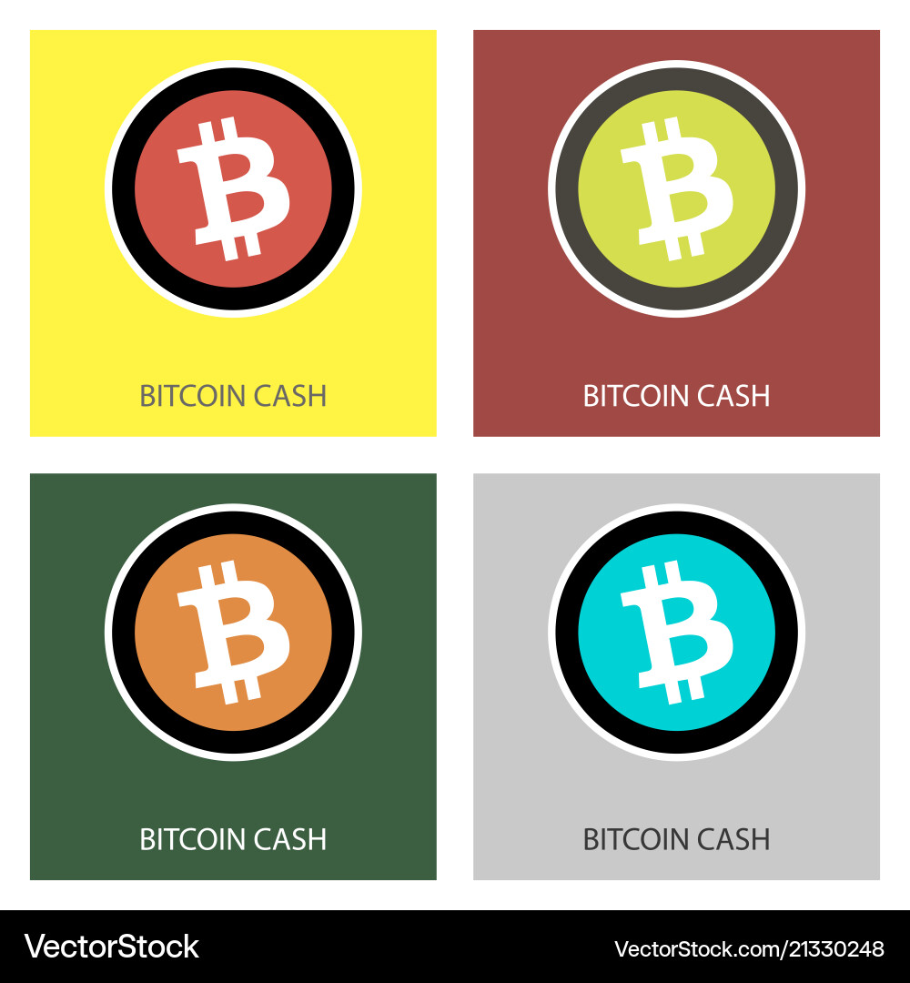 Bitcoin Cash-Symbol Kryptowährung mit riesigen Markt Bitcoin Cash-Symbol Kryptowährung mit riesigen Markt vektorbild