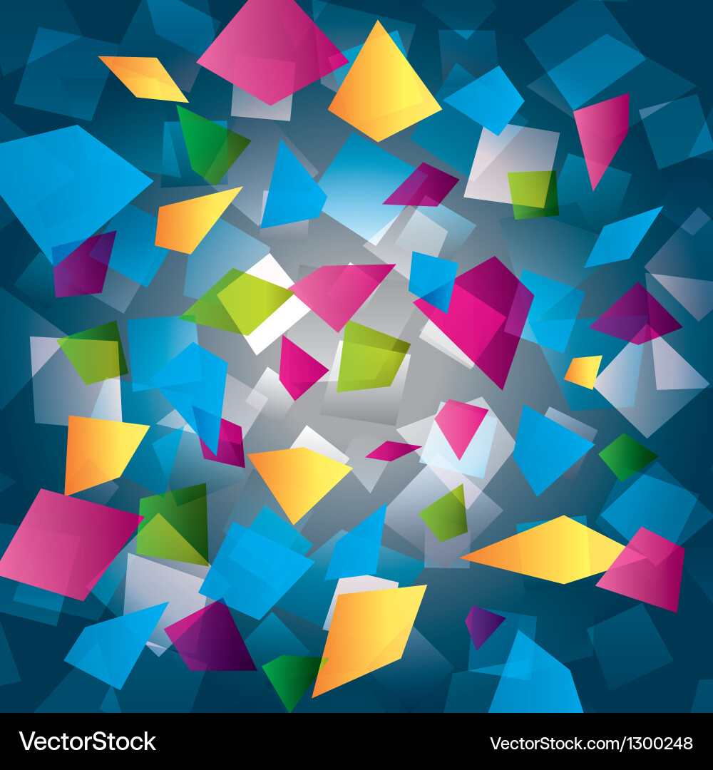 Colorful abstract background with rectangles Vector Image
