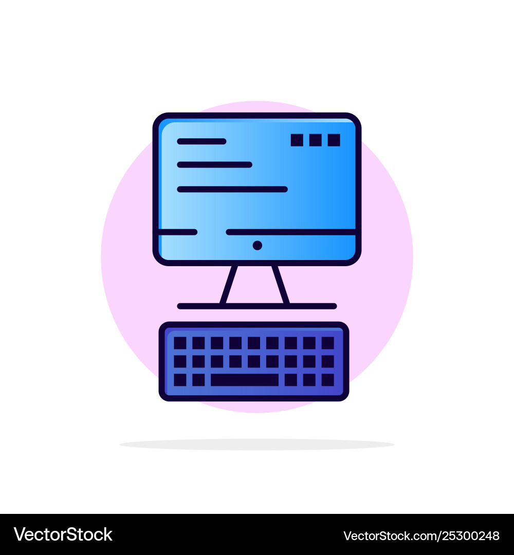 Computer keyboard monitor computing abstract Computer keyboard monitor computing abstract vector image