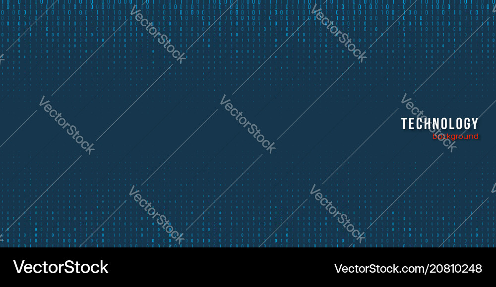 Digital Matrix Background vector image