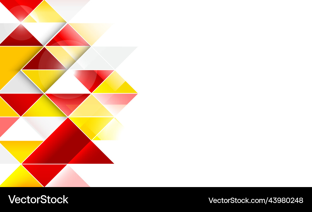 Geometric Triangular Background vector image