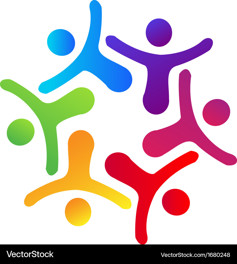 Hugging Group Icon vector image