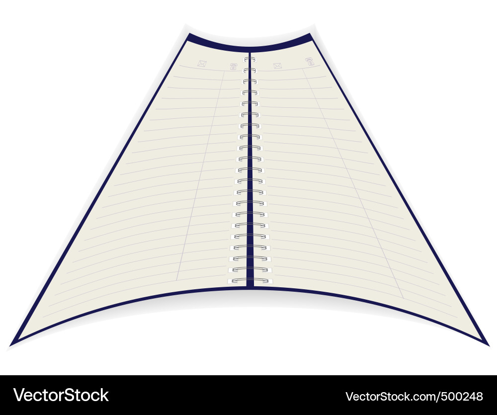 Notebook vector image