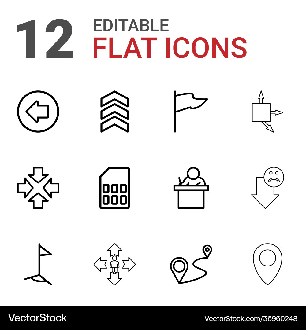 Pointer icons Vector Image