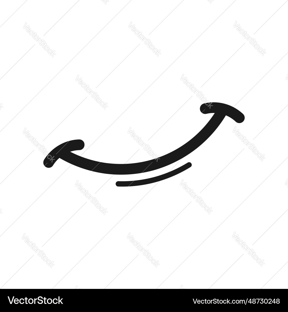 Smile line art element design Smile line art element design Vector Image