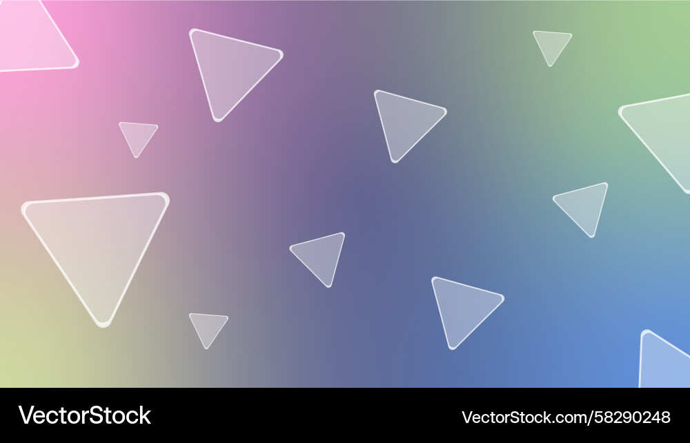 Transparent Triangle Gradient Background Vector Image