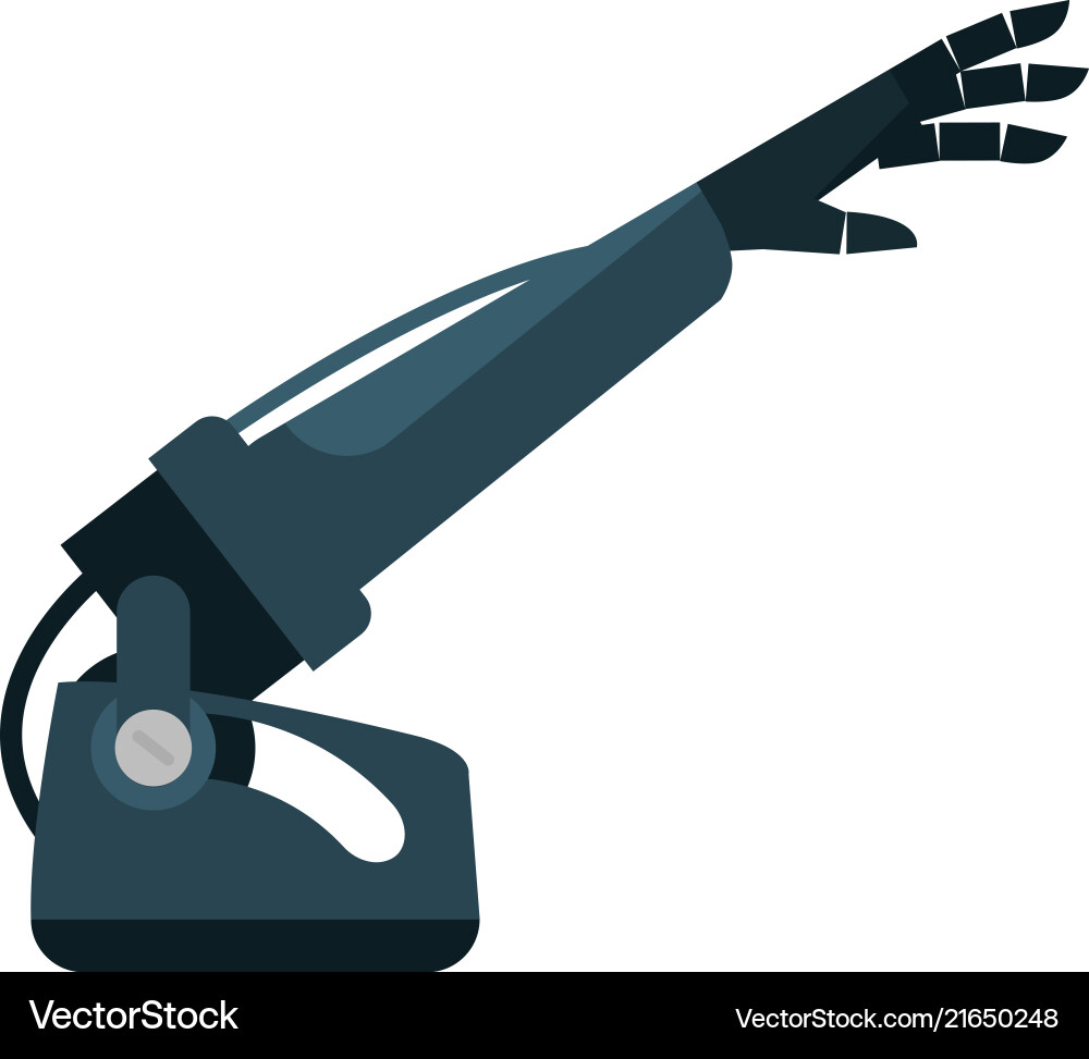 Ultra realistic robot bionic arm Ultra realistic robot bionic arm vector image