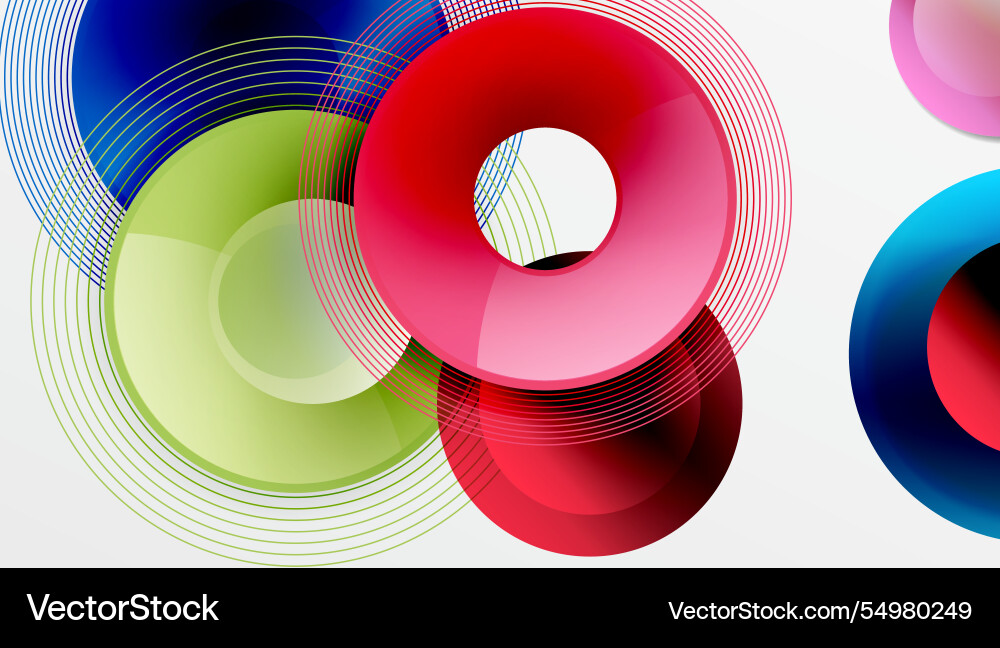 Abstract composition of overlapping circles Abstract composition of overlapping circles Vector Image