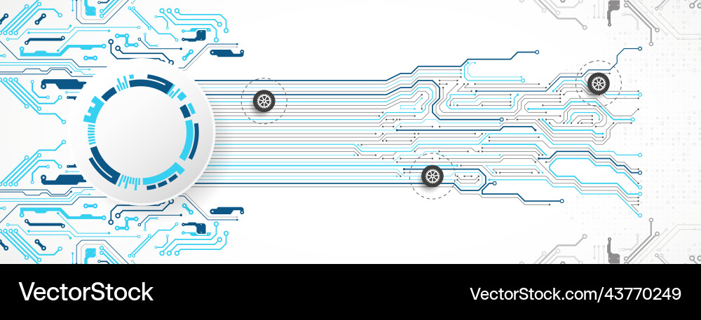 Abstract technology circuit board communication Abstract technology circuit board communication vector image