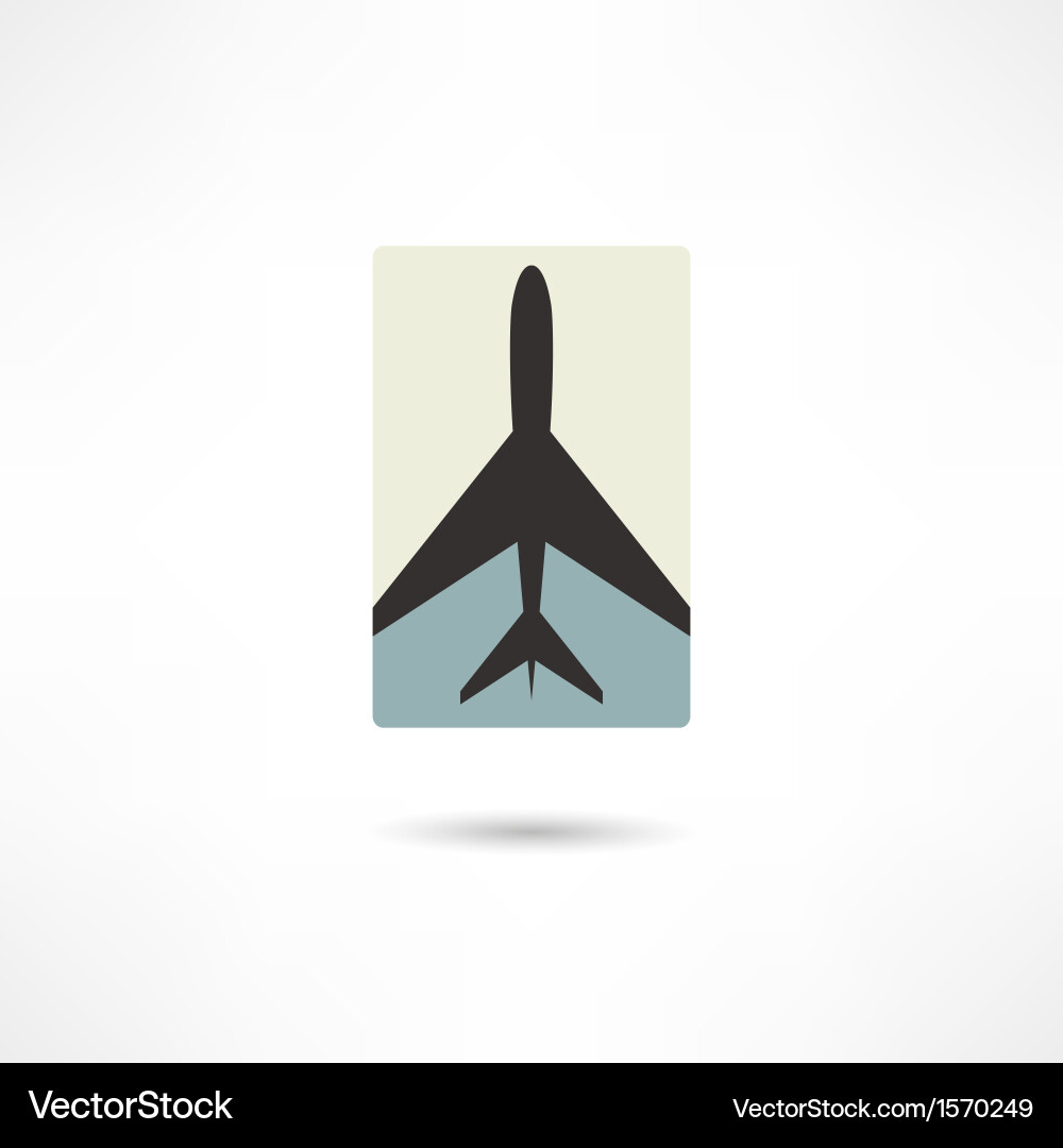 Airplane Silhouette Vector Image