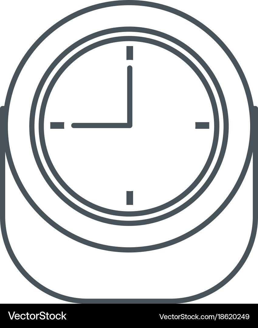 Analog clock time Vector Image