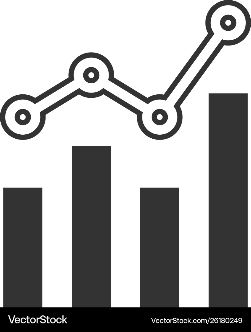 Analytics icon design template isolated Analytics icon design template isolated Vector Image