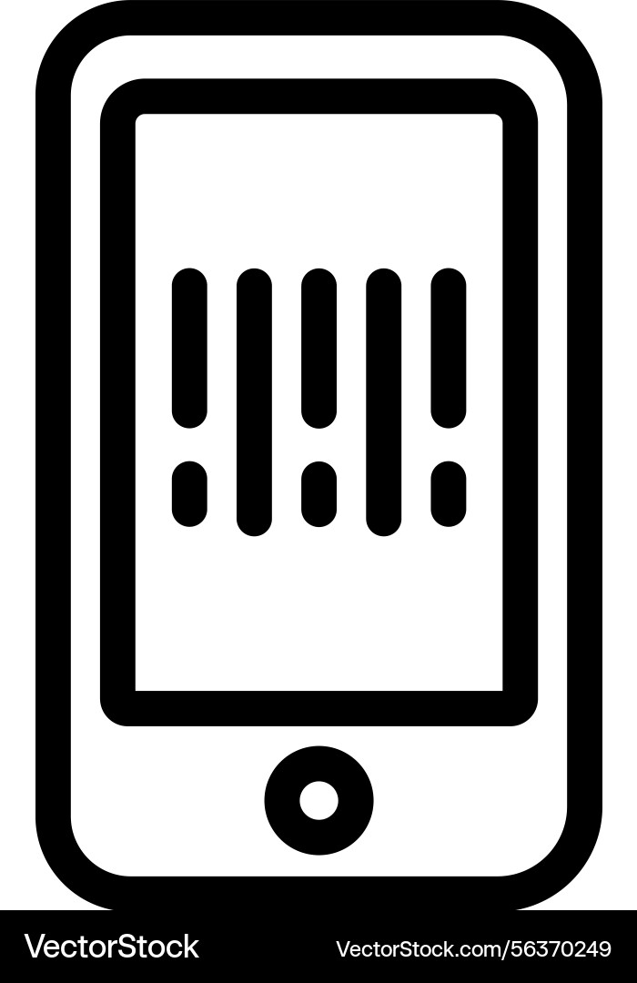 Bar code scan icon vector image