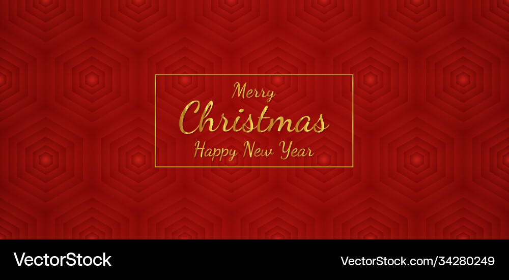Christmas minimal hexagon overlap layer pattern Christmas minimal hexagon overlap layer pattern vector image
