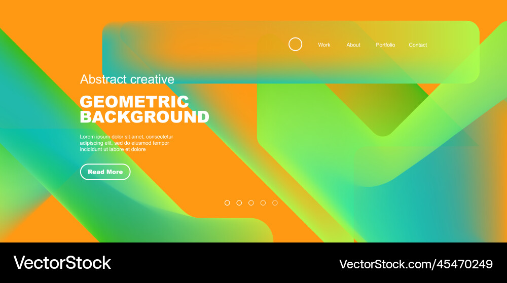 Fluid gradient triangles landing page background Fluid gradient triangles landing page background Vector Image