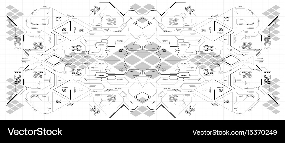 Futuristic Interface Pattern Vector Image